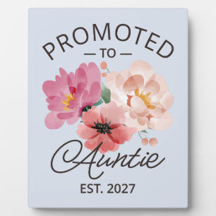 Promoted To Auntie Est 2027 New Aunt VI Plaque