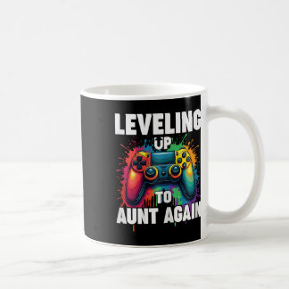 Promoted To Auntie Gender Reveal Levelling Up To A Coffee Mug