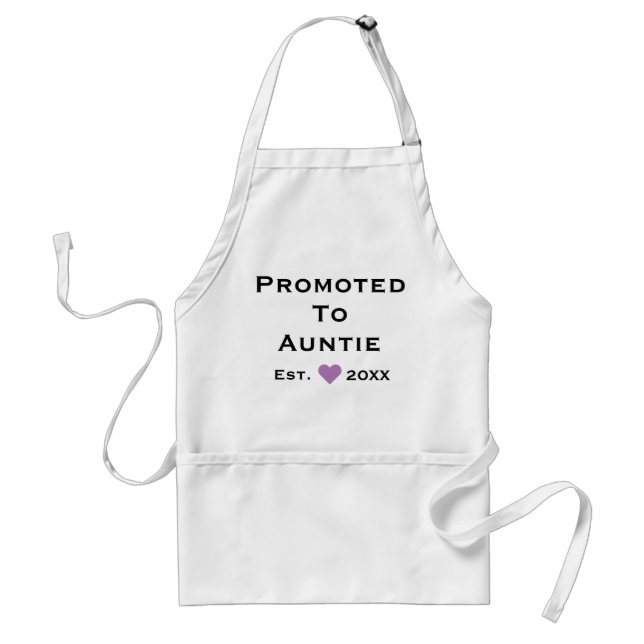 Promoted To Auntie Standard Apron (Front)