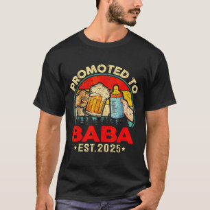 Promoted To Baba Est 2025 Vintage  T-Shirt