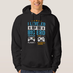 Promoted To Big Bro 2022 Levelled Up To Big Brothe Hoodie