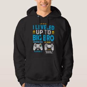 Promoted To Big Bro 2023 Levelled Up To Big Brothe Hoodie