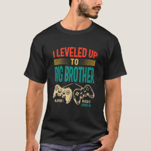 Promoted To Big Bro 2023 Levelled Up To Big Brothe T-Shirt