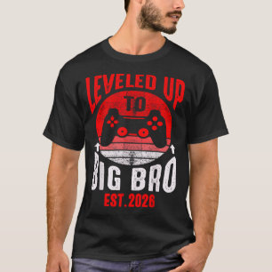 Promoted To Big Bro 2026 Levelled Up To Big Brothe T-Shirt