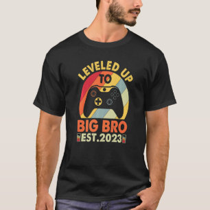 Promoted To Big Bro Awesome Levelled Up To Big Bro T-Shirt