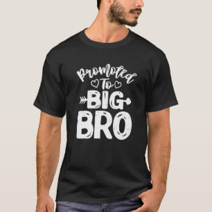 Promoted To Big Bro Gender Reveal Big Brother Sibl T-Shirt