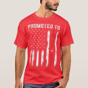 Promoted To Big Bro s, US Flag Pregnancy Announcem T-Shirt