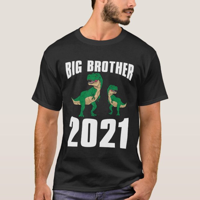 Promoted To Big Brother 2021 Kids Boys Siblings To T-Shirt (Front)
