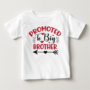 Promoted to Big Brother 2026 Dinosaur T-Rex Boys  Baby T-Shirt