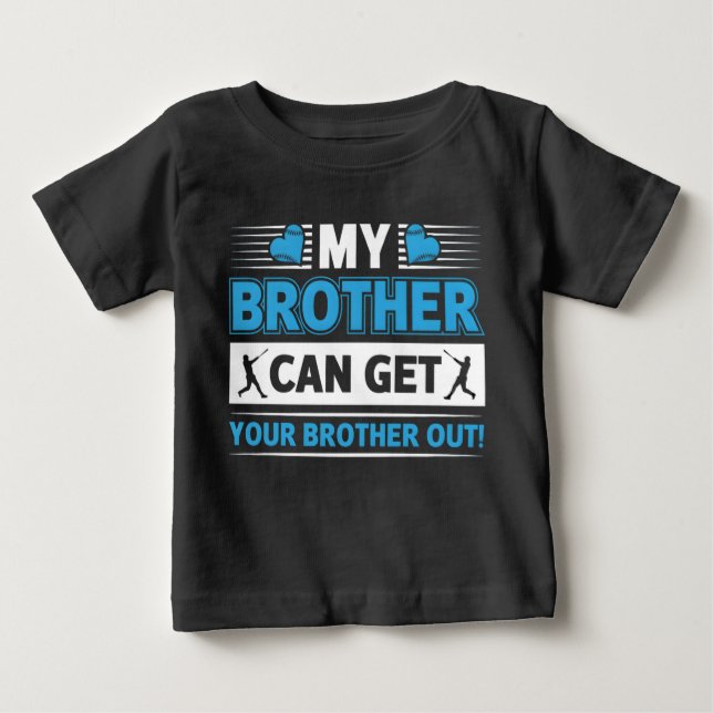 Promoted to Big Brother 2026 Dinosaur T-Rex Boys  Baby T-Shirt (Front)