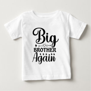 Promoted to Big Brother 2026 Dinosaur T-Rex Boys  Baby T-Shirt