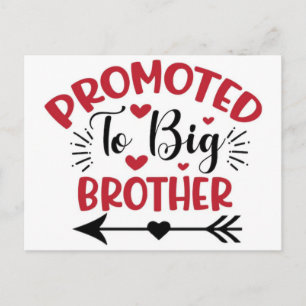Promoted to Big Brother 2026 Dinosaur T-Rex Boys Postcard