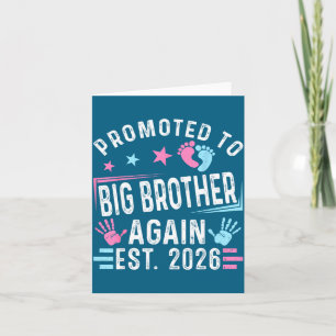 Promoted To Big Brother Again Est. 2026 Vintage Bi Card