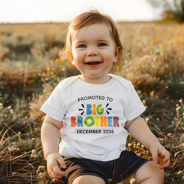 Promoted to Big Brother Announcement Baby T-Shirt (Creator Uploaded)