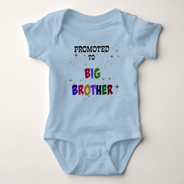 Promoted to Big Brother Baby Bodysuit (Front)