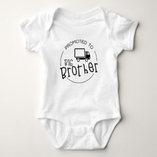 Promoted to big brother baby bodysuit