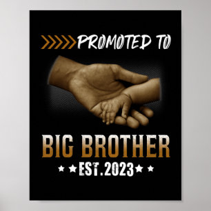 Promoted to Big Brother Est 2023 Pregnancy Poster