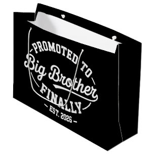 Promoted To Big Brother Finally 2026 Baby Announce Large Gift Bag