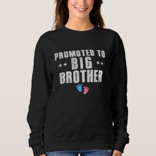 Promoted To Big Brother Funny Gender Reveal Pink O Sweatshirt