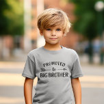 Promoted to Big Brother Matching Sibling<br><div class="desc">Custom printed apparel personalised with "Promoted to Big Brother" graphic in trendy modern fonts with a boho arrow design. Perfect for a pregnancy announcement photo or a gift for older siblings when new baby arrives! Use the design tools to edit the colours or add your own text and photos to...</div>