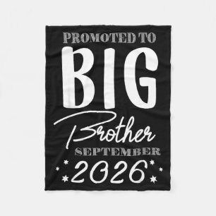 Promoted to big brother september 2026 new big bro fleece blanket