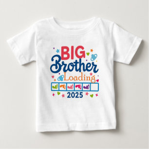 Promoted to Big Brother Toddler - Boys Dinosaur  Baby T-Shirt