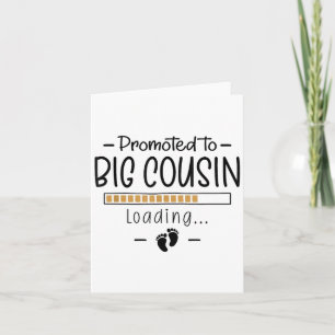 Promoted To Big Cousin - 1st Pregnancy Announcemen Card