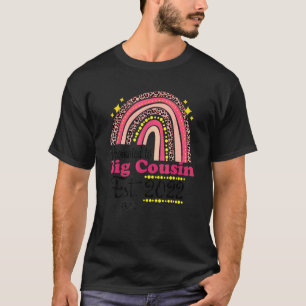 Promoted To Big Cousin Est 2022 Rainbow Mother's D T-Shirt