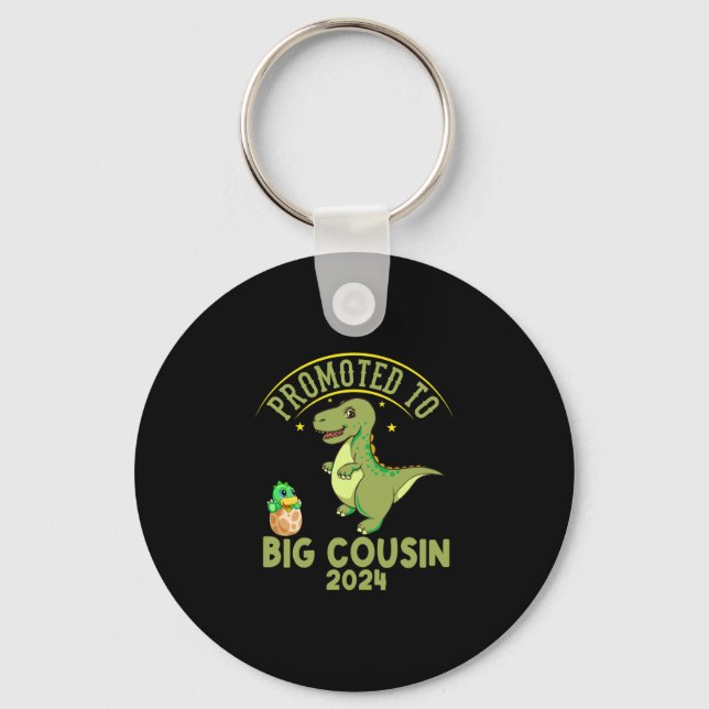 Promoted To Big Cousin Est 2024 , Funny Cousins Key Ring (Front)