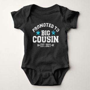 Promoted to big cousin established 2021 baby bodysuit