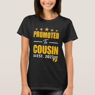 Promoted To Big Cousin Established 2023 New Cousin T-Shirt