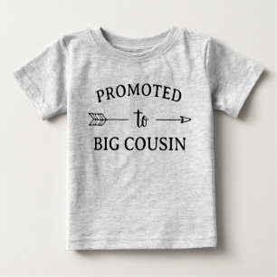Promoted to Big Cousin Matching Sibling Baby T-Shirt