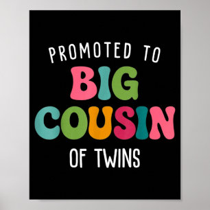 Promoted to big cousin of twins poster
