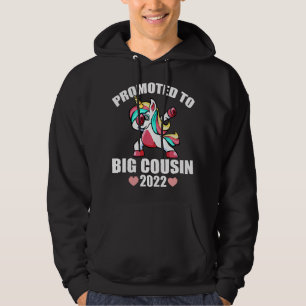 Promoted To Big Cousin , Unicorn Big Cousin EST. 2 Hoodie