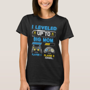 Promoted To Big Mum 2023 Levelled Up To New Family T-Shirt