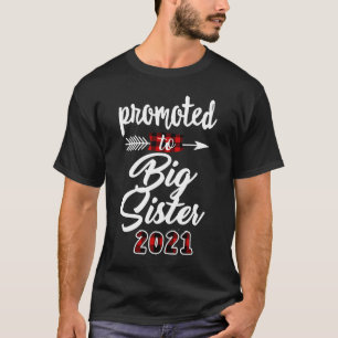 Promoted To Big Sister 2021 Pregnancy Announcement T-Shirt