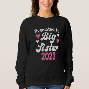 Promoted To Big Sister 2023  Big Cousin 2023  Girl Sweatshirt