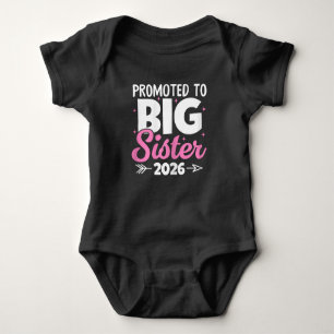 Promoted to Big Sister 2026 Soon To Be Big Sister Baby Bodysuit