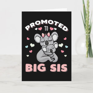 Promoted To Big Sister Cute Big Sis Card