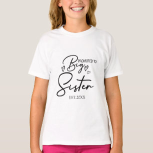 Promoted to Big Sister Est 2021, pregnancy reveal  T-Shirt