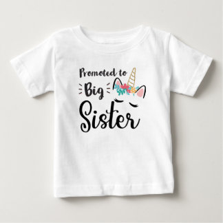 Promoted To Big Sister Est 2022 Unicorn Baby T-Shirt