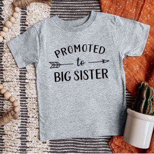 Promoted to Big Sister New Baby Announcement T-Shirt