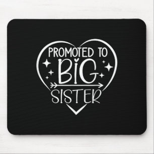 Promoted To Big Sister - New Baby Birth Announceme Mouse Pad