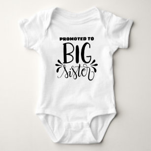 Promoted to big sister - Pregnancy announcement Baby Bodysuit