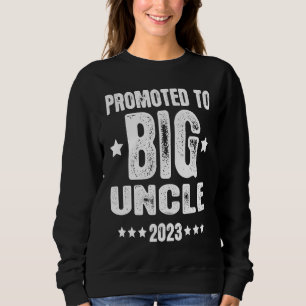 Promoted To Big Uncle 2023 for Kids Toddler Youth Sweatshirt
