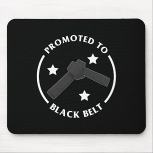 Promoted To Black Belt Karate Gift Mouse Pad