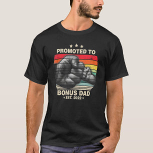 Promoted To Bonus Dad Est 2022 Men First Time Step T-Shirt