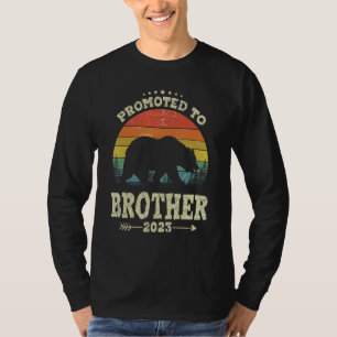 Promoted To Brother Bear new Dad 2023 Mens T-Shirt