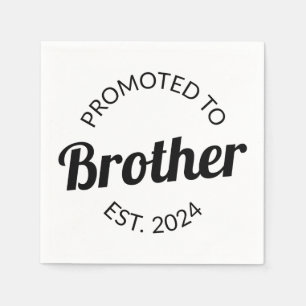 Promoted To Brother Est. 2024 I Napkin