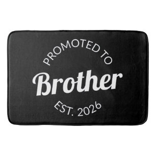 Promoted To Brother Est. 2026 I Bath Mat